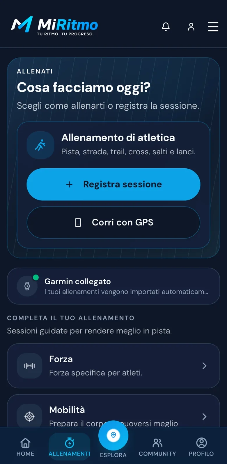 Allenamenti